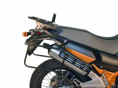 Soporte lateral montado de forma permanente - negro para Kawasaki KLE 500