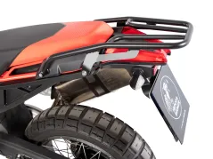 Portaequipajes trasero tubular negro para Aprilia Tuareg 660 (2022-2024)