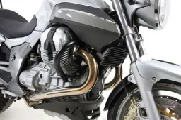 Barra de protección del motor - negra para Moto Guzzi Breva V 1100