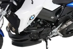 Barra de protección del motor - negra para BMW F 800 R hasta 2014