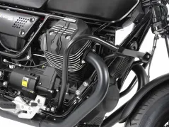 Barra de protección del motor - negra para Moto Guzzi V 9 Bobber de 2016