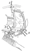 Barra de protección del motor - negra para Suzuki DR 650 R de 1989