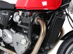 Barra de protección del motor - negra para Triumph Thruxton / R de 2016