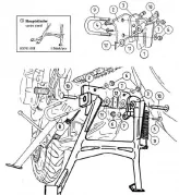 Caballete central para Honda CB 600 F Hornet 2003-2006