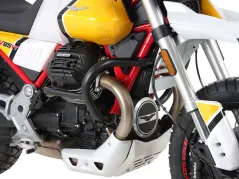 Barra de protección del motor - negra para Moto Guzzi V85 TT (2019-)
