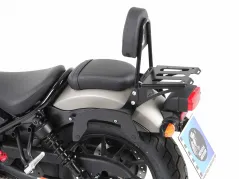 Sissybar con soporte trasero - negro para Honda CMX500 Rebel de 2017