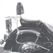 Alforja portatubos para bolsos de cuero - cromo para Yamaha XVS 1100 A Drag Star Classic