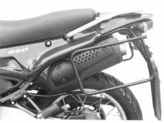Sidecarrier permanente montado - negro para Aprilia Pegaso 650 1996
