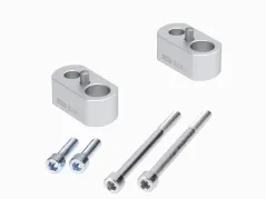 Elevador de manillar de 20 mm color plata para Triumph Tiger 850 Sport (2021-2024)
