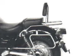 Alforja portatubos para bolsos de cuero - cromo para Yamaha XV 535 hasta 1998