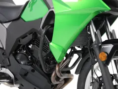 Barra de protección del motor - negra para Kawasaki Versys-X 300 / Urban / Adventure / 2017->