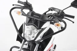 Barra de protección delantera de la escuela de manejo - negra para Honda CB 125 F de 2015