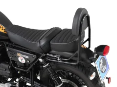 Respaldo sin respaldo para asiento largo - negro para Moto Guzzi V9 Bobber/Special Edition (2021-) con asiento largo