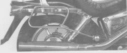 Alforja portatubos para bolsos de cuero - cromo para Honda VT 1100 C hasta 1994