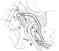 Barra de protección del motor - cromo para Suzuki GZ 250