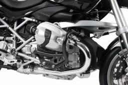 Barra de protección del motor - negra para BMW R 1200 R hasta 2010