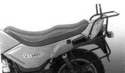 Conjunto de portaequipajes lateral y superior - negro para Moto Guzzi V 65 Lario