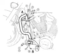 Barra de protección del motor - cromo para Honda VTX 1800