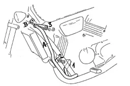 Barra de protección del motor - cromo para Honda VF 750 C desde 1993