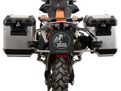 Recorte del soporte lateral de acero inoxidable incl. Cofres laterales Xplorer plateados para KTM 890 Adventure / R / Rally (2023-)