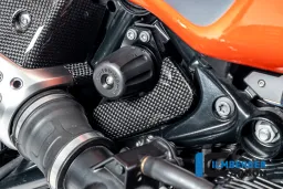 Cubierta de caja de herramientas en carbono brillante BMW R12 NineT 2024