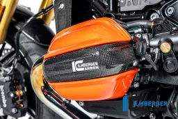 Tapa de bujía izquierda carbono brillante BMW R12 NineT 2024