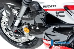 tapa del radiador izquierda brillo Ducati Streetfighter V2