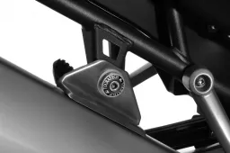 Tapa de montaje del silenciador de escape, anodizada en negro, para Triumph Tiger 800/ 800XC/ 800XCx/ Explorer/ 1200