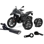 Juego de faros auxiliares LED DENALI D3 para BMW R1300GS/Adventure/R/RS/RT, R12G/S, R12, R12nineT (montaje en barra protectora).