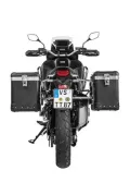 ZEGA Pro Koffersystem für Honda CRF1100L Africa Twin (-2021)            Volumen 38/45, Farbe Kofferträger Silber, Farbe And-Black