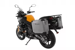 Sistema de maletas ZEGA Pro 31/31 litros con portaequipajes de acero negro para Kawasaki Versys 650 (2010-2014)