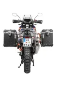ZEGA Evo Koffersystem für KTM 1290 Super Adventure S/R ab 2021        Volumen 38/45, Farbe Kofferträger Silber, Farbe And-Black
