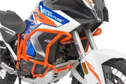 Barras protectoras naranjas para carenado de la KTM 1290 Super Adventure S/R a partir de 2021.