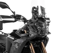 Scheinwerferschutz schwarz mit Schnellverschluss für Yamaha Ténéré 700 World Raid *OFFROAD USE ONLY*
