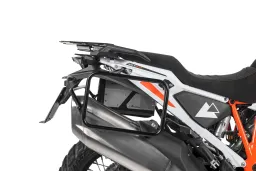 Portaequipajes para maletas laterales de motocicleta, acero inoxidable, negro, para KTM 1290 Super Adventure S/R a partir de 2021, KTM 1390 Super Adventure