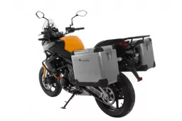 Sistema de maletas ZEGA Pro 45/45 litros con portaequipajes de acero negro para Kawasaki Versys 650 (2010-2014)