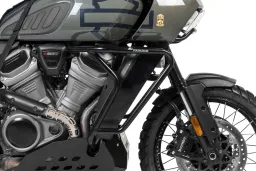 Barras protectoras de acero inoxidable, negras, para Harley-Davidson RA1250 Pan America